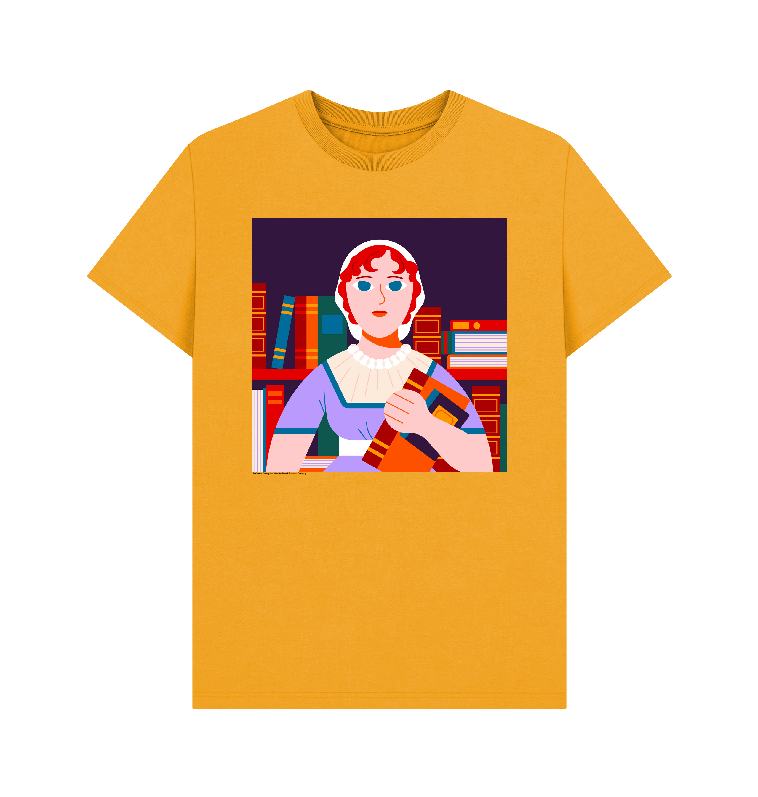 Mustard printed t shirt front