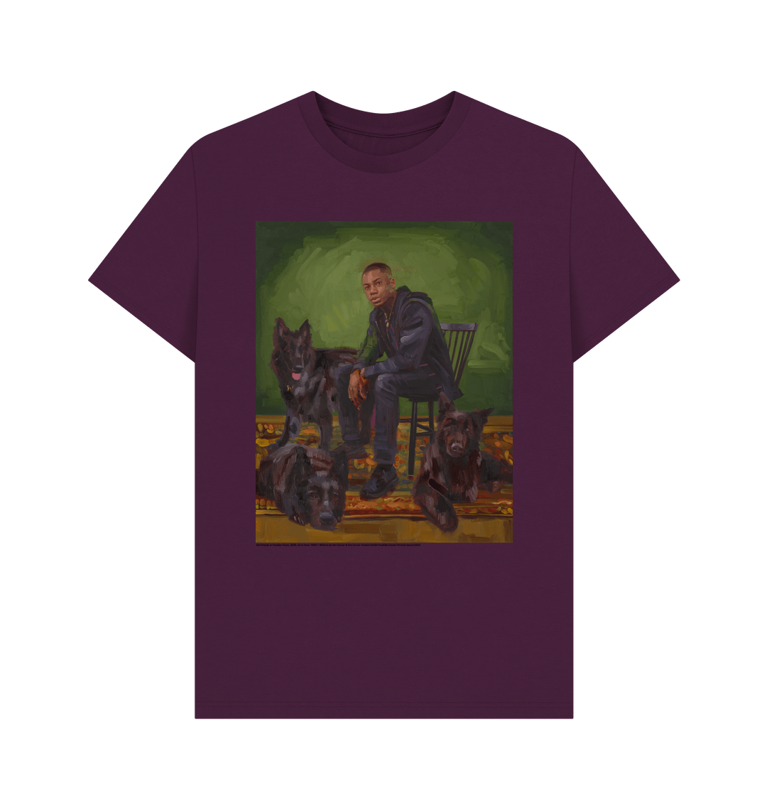 Purple printed t shirt