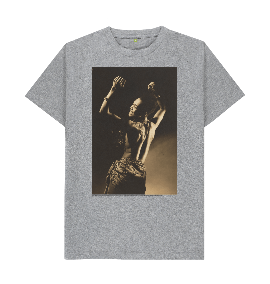 Athletic grey printed t shirt front