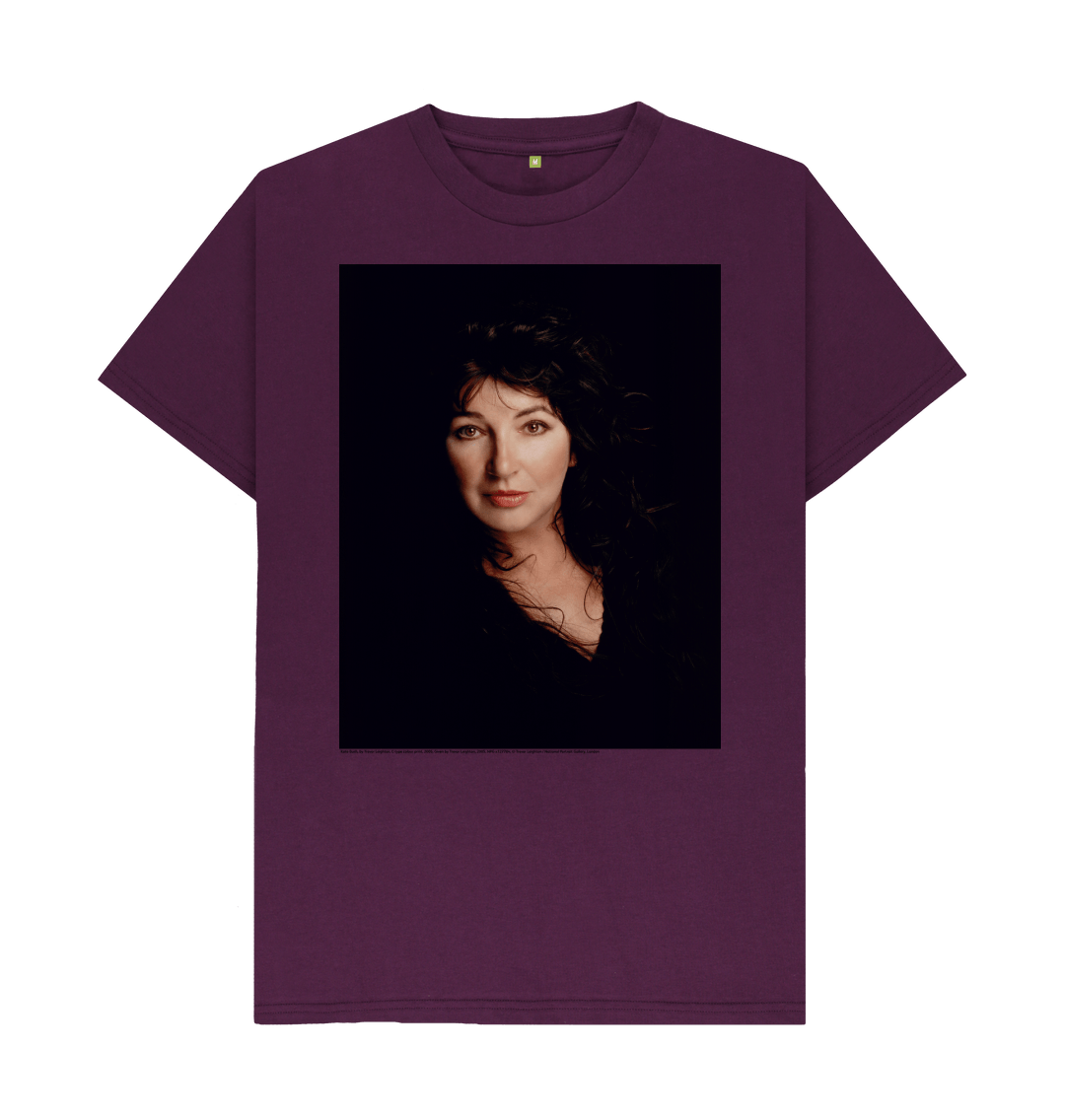 Purple printed t shirt front