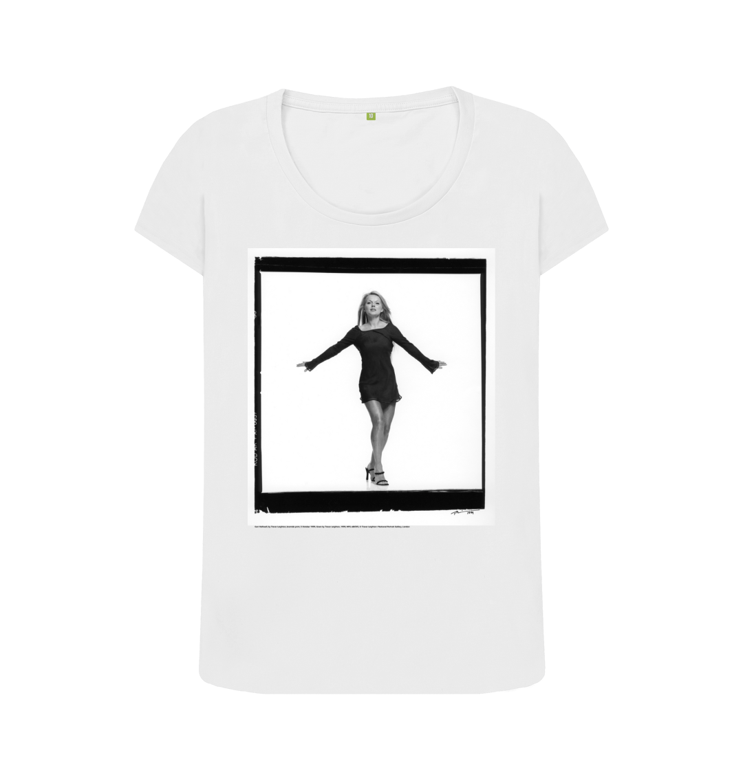 White printed t shirt front