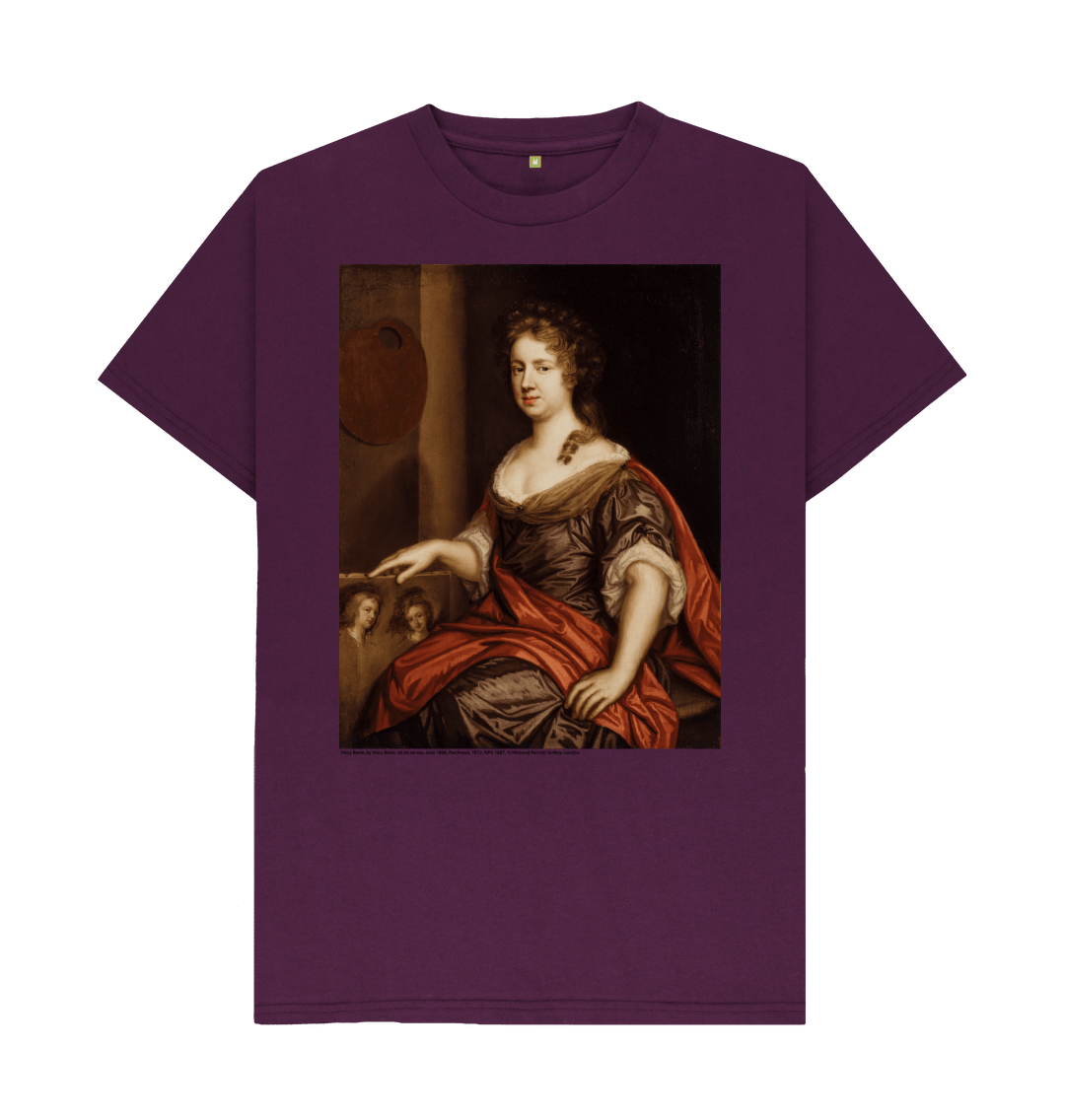 Purple printed t shirt front