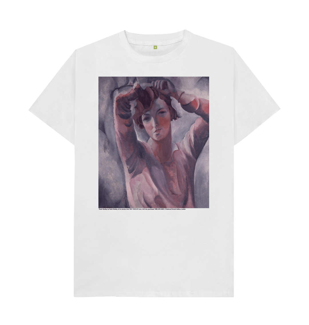 White printed t shirt front