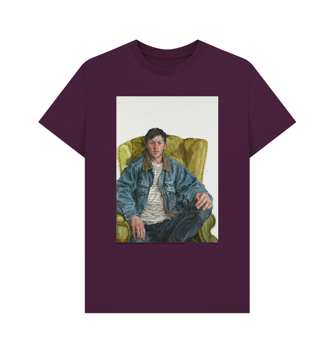 Purple printed t shirt