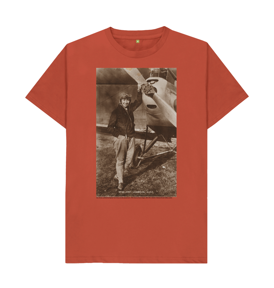 Rust printed t shirt front