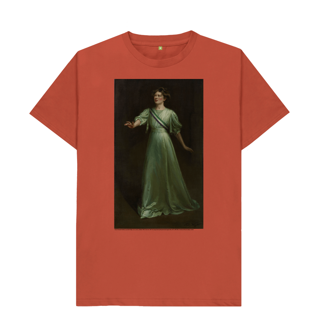 Rust printed t shirt front