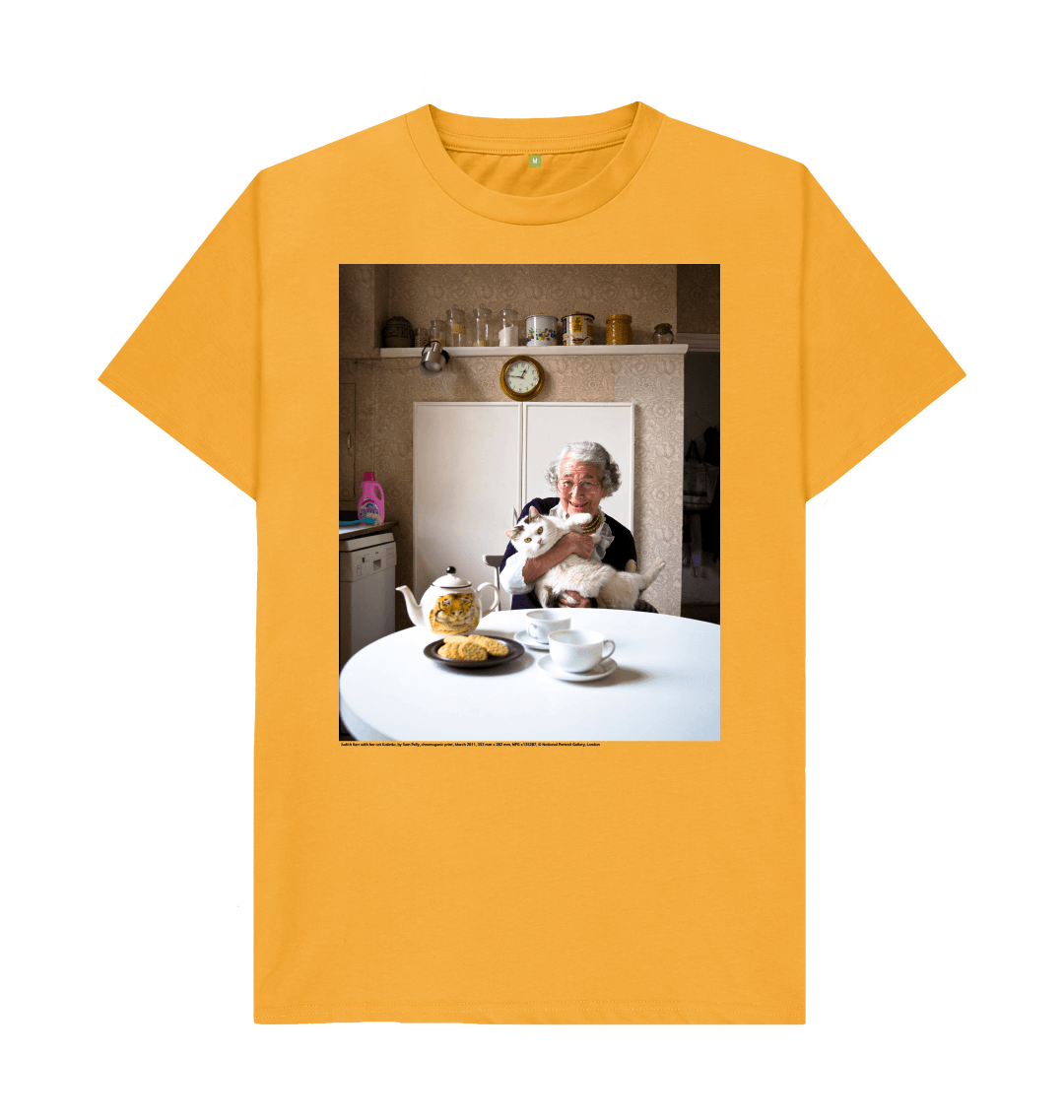 Mustard printed t shirt front