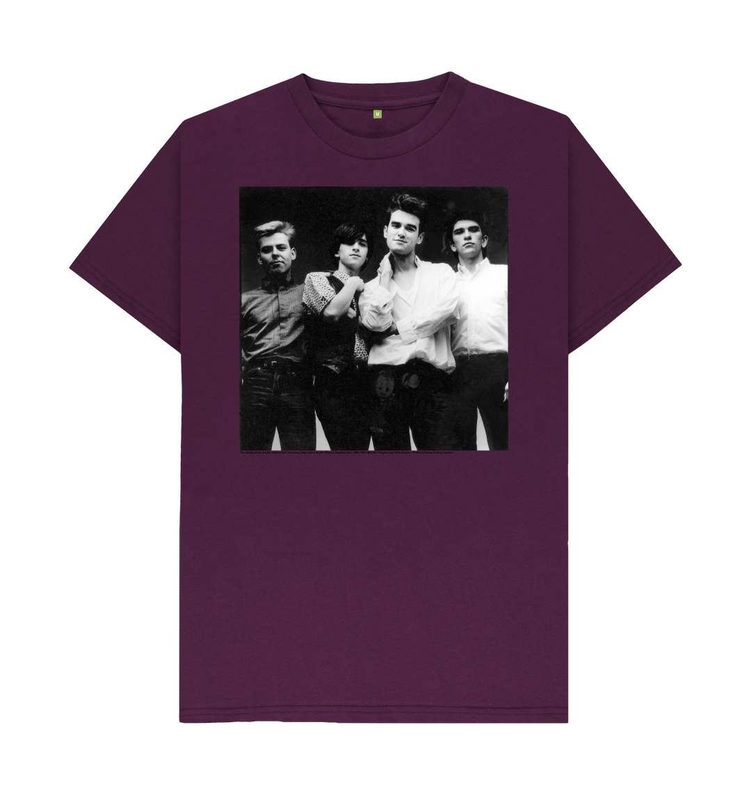 Purple printed t shirt front