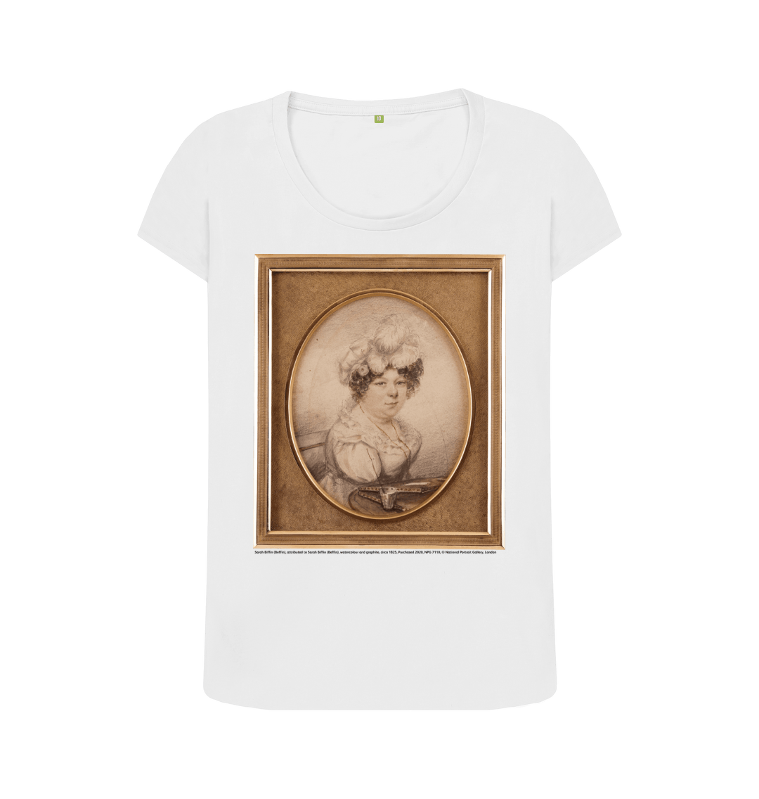 White printed t shirt front