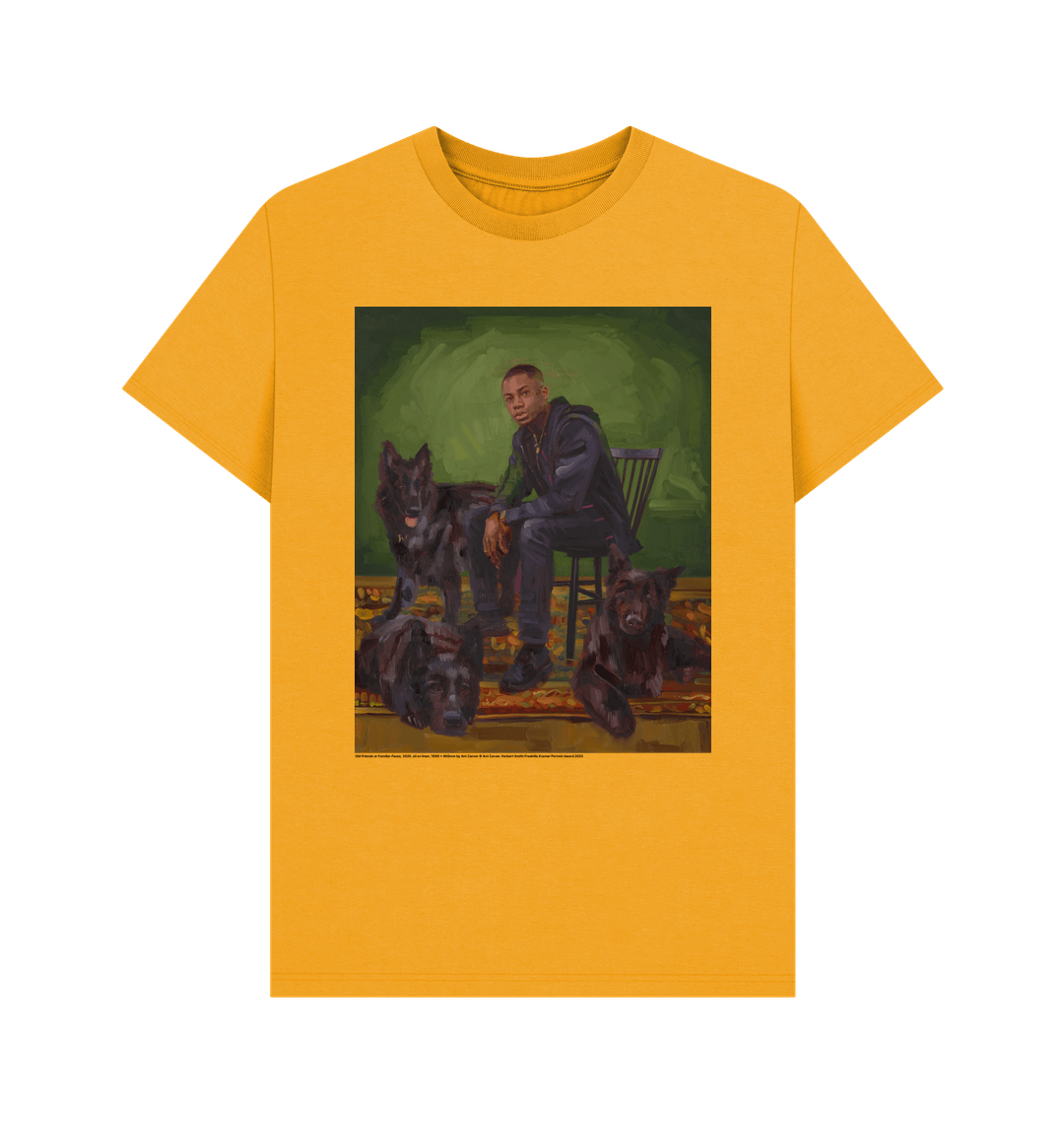 Mustard printed t shirt
