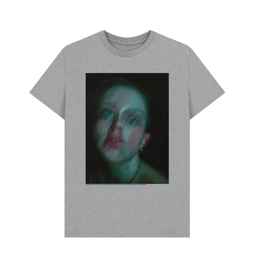 Athletic grey printed t shirt