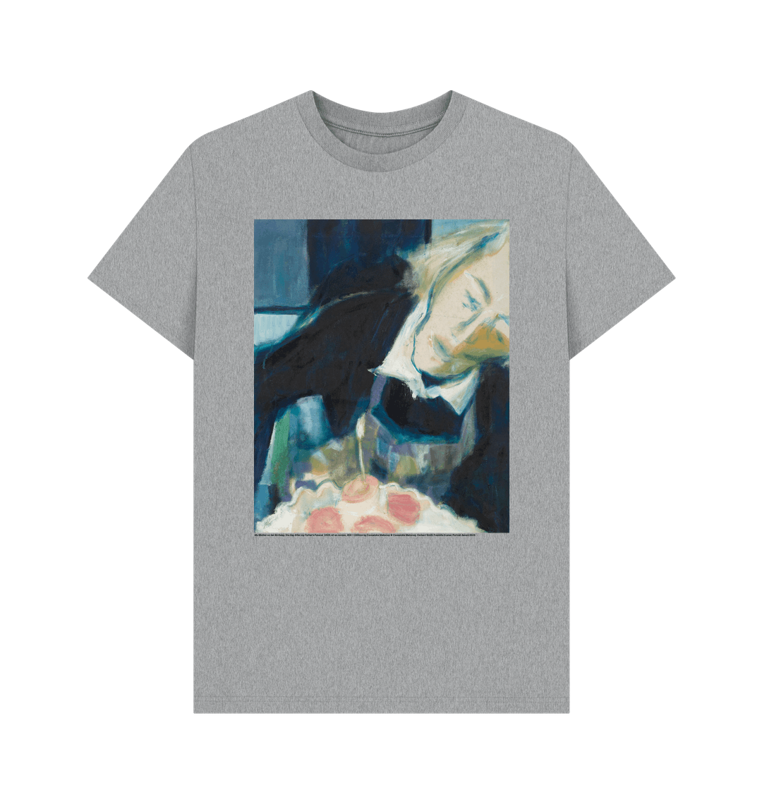 Athletic grey printed t shirt