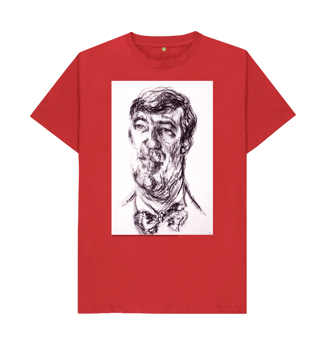 Red printed t shirt front