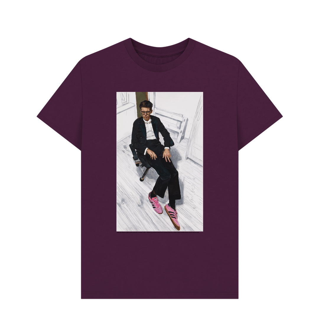 Purple printed t shirt