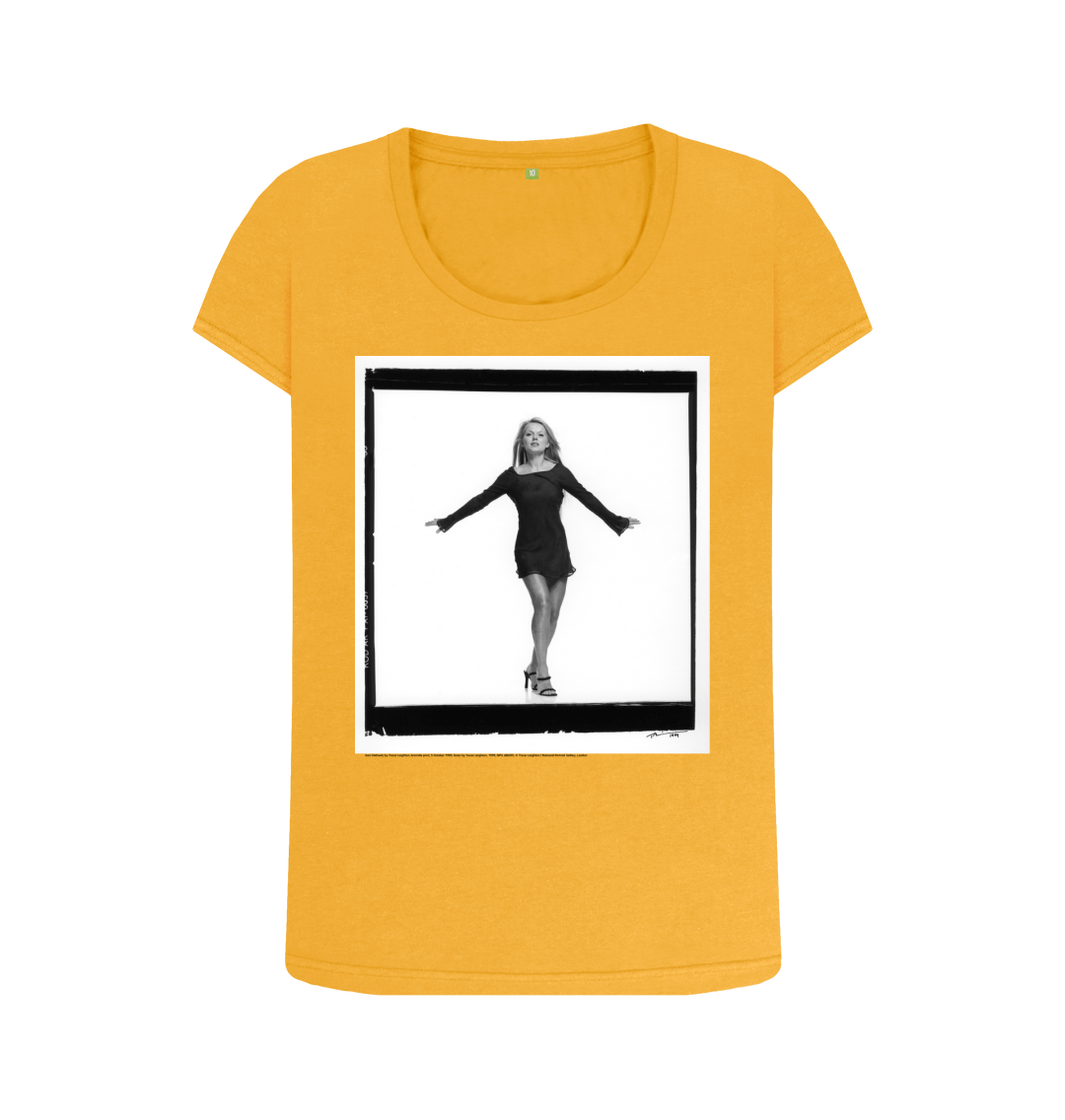 Mustard printed t shirt front