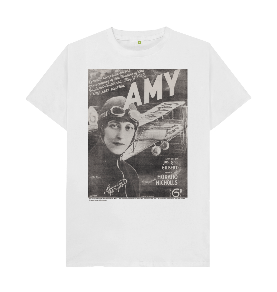 White printed t shirt front