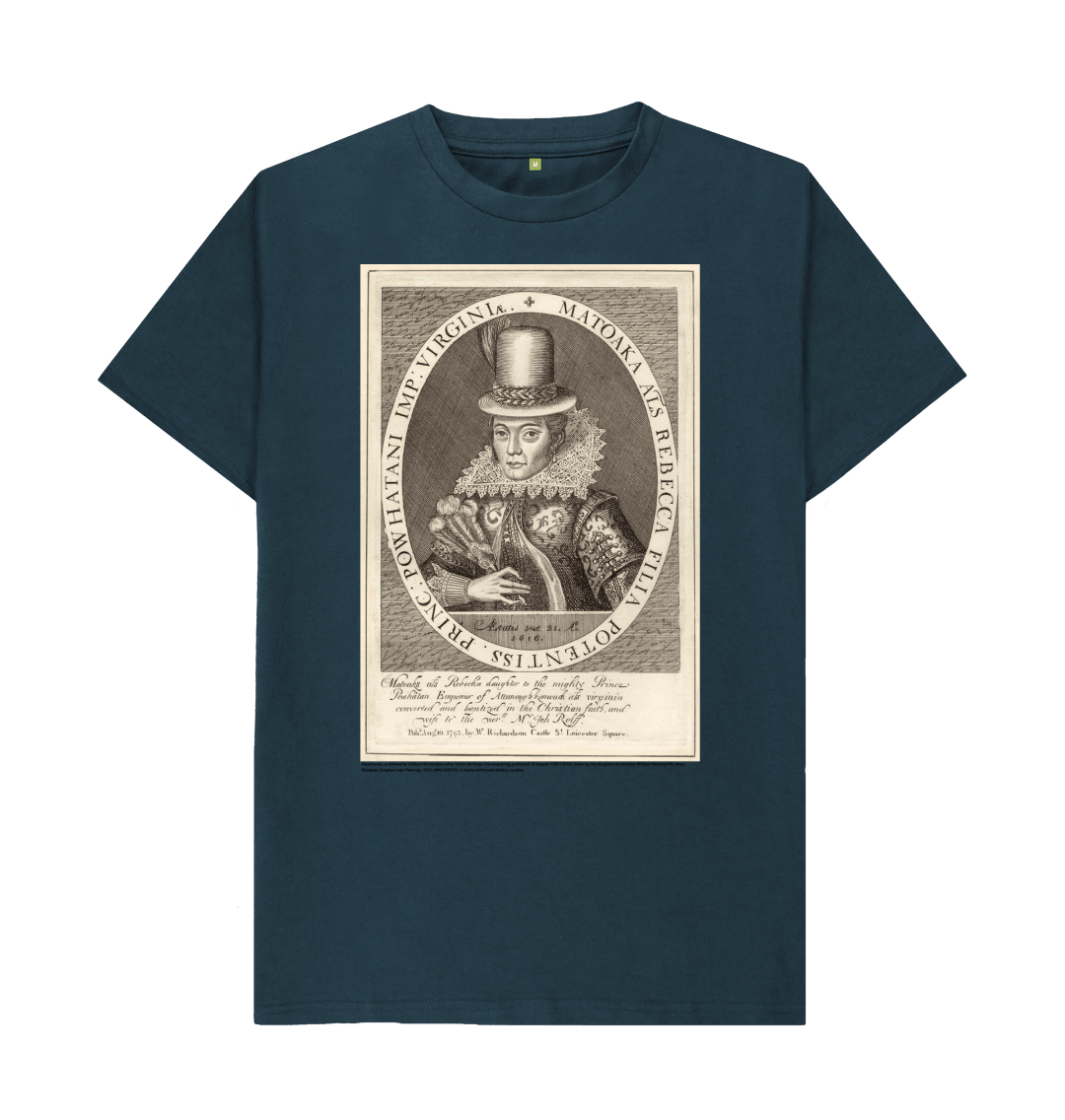 Denim blue printed t shirt front