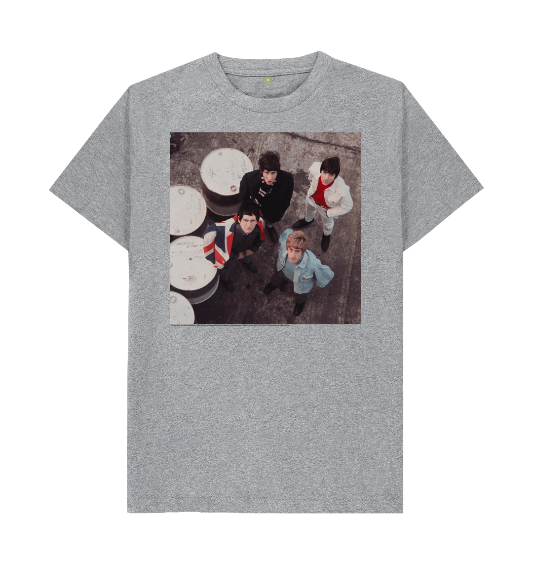 Athletic grey printed t shirt front
