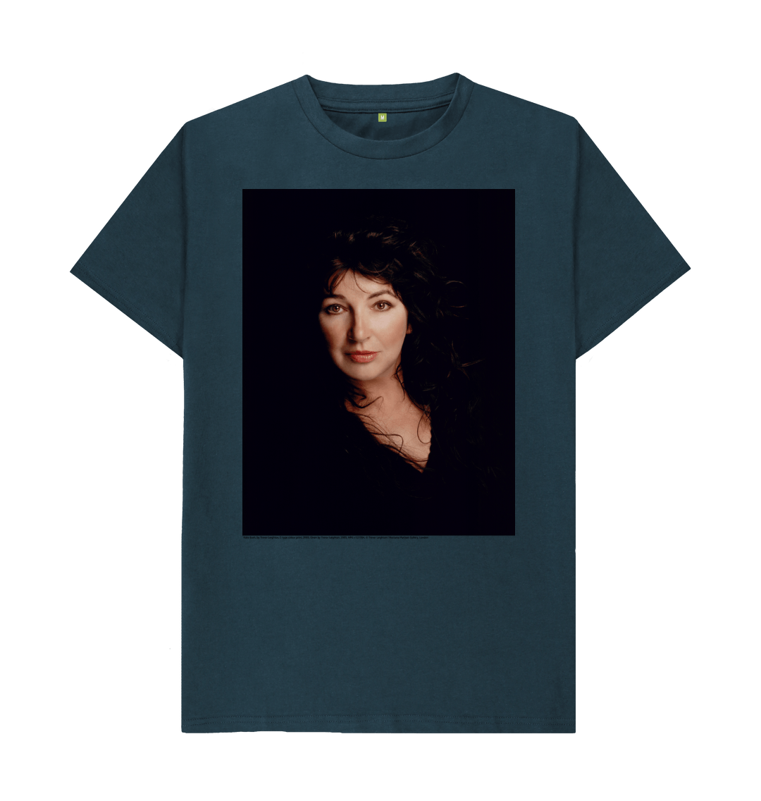 Denim blue printed t shirt front