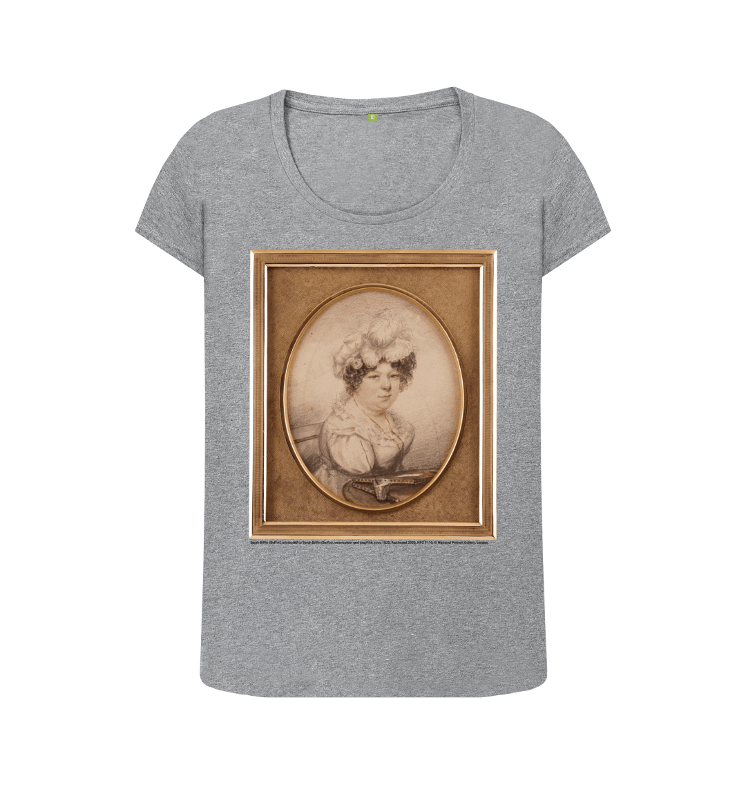 Athletic grey printed t shirt front