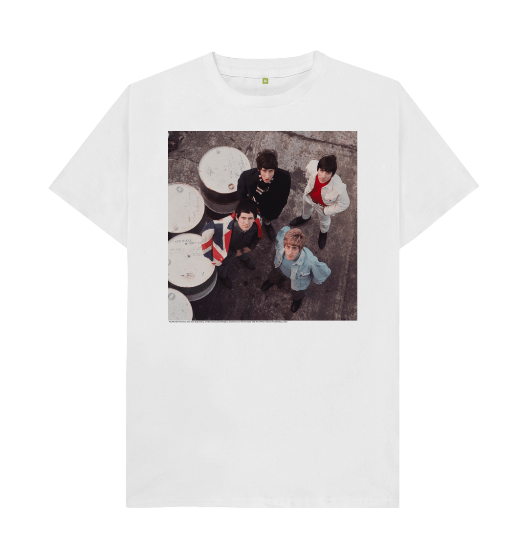White printed t shirt front