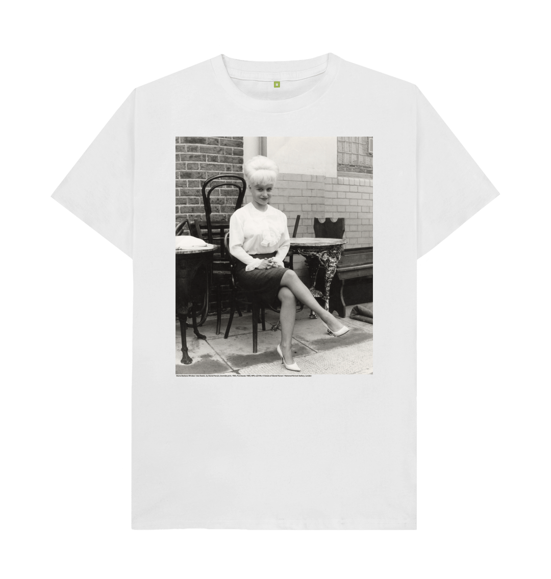 White printed t shirt front