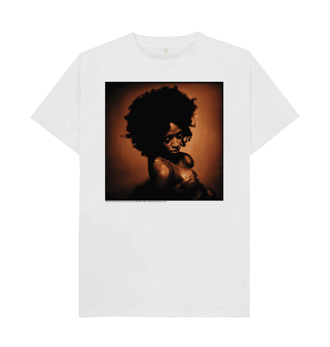 White printed t shirt front