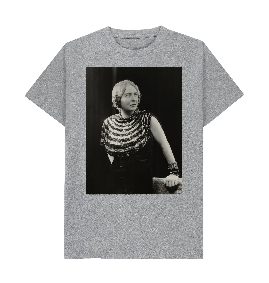 Athletic grey printed t shirt front
