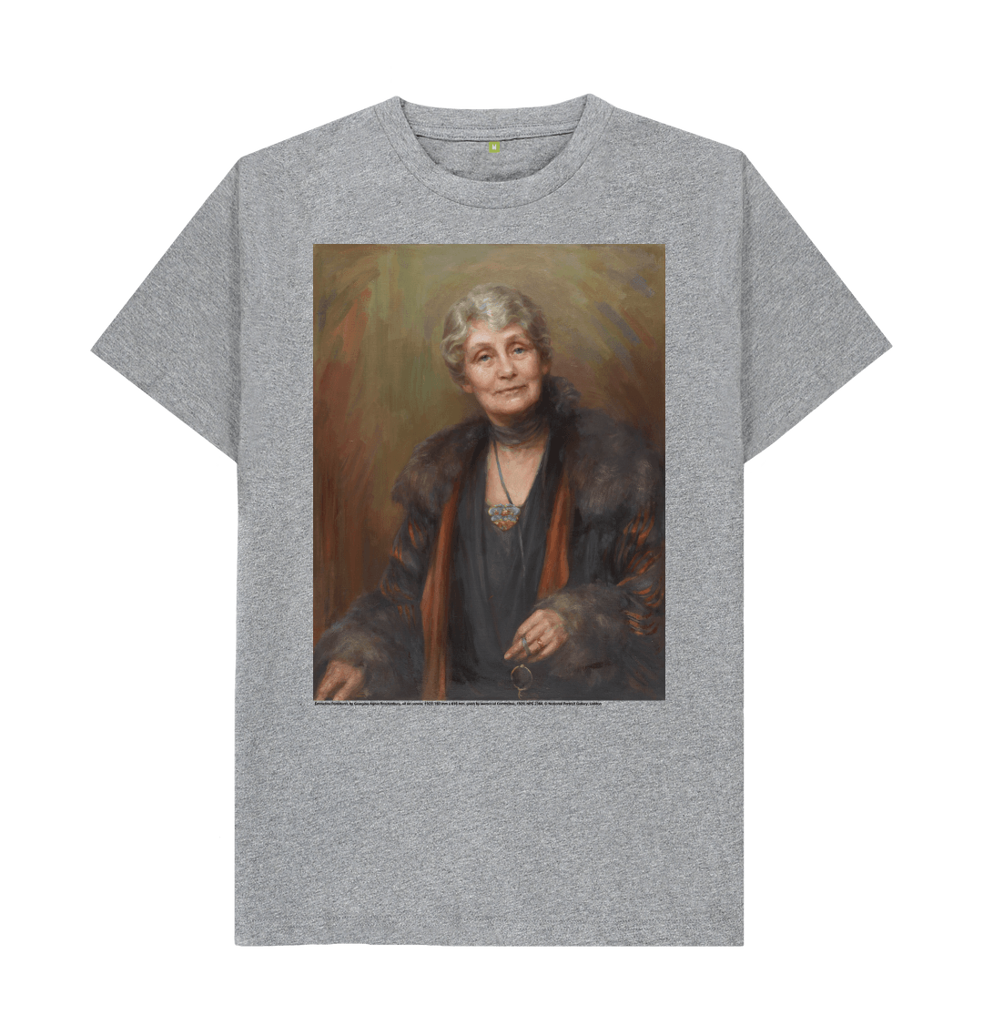 Athletic grey printed t shirt front