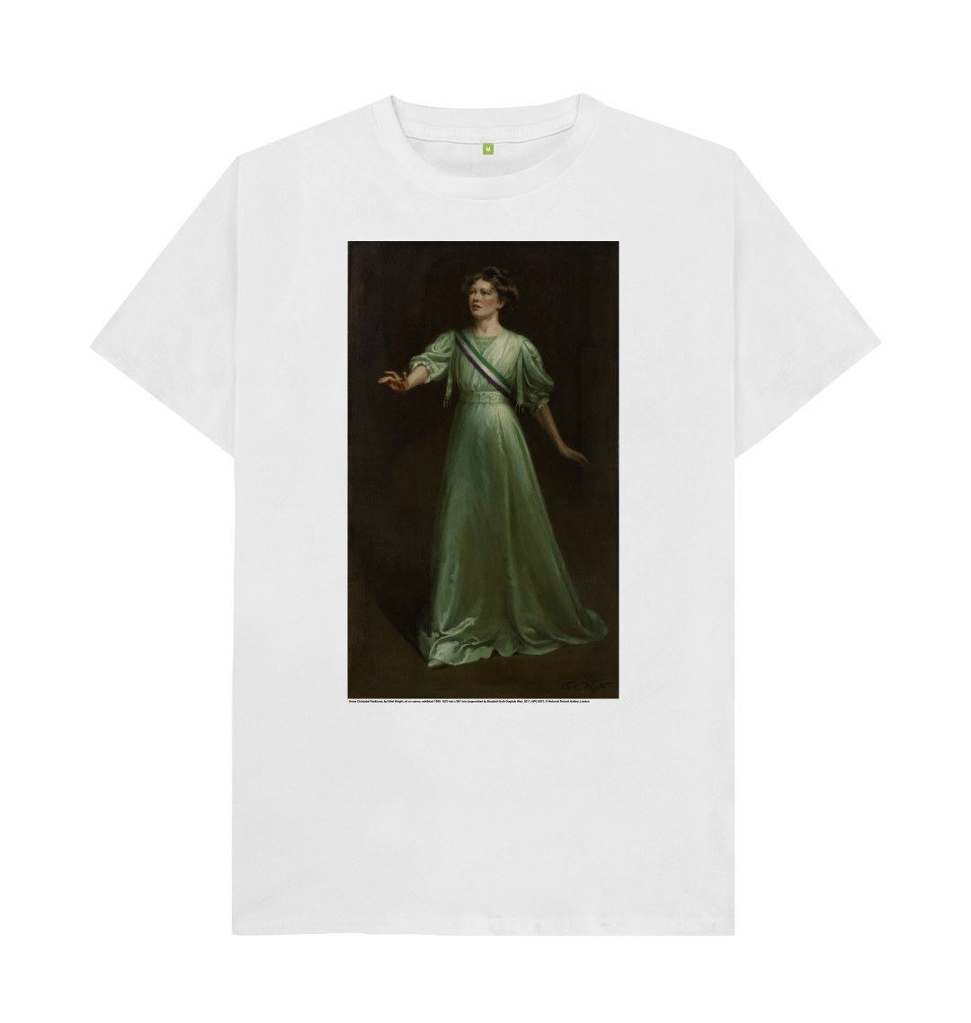 White printed t shirt front