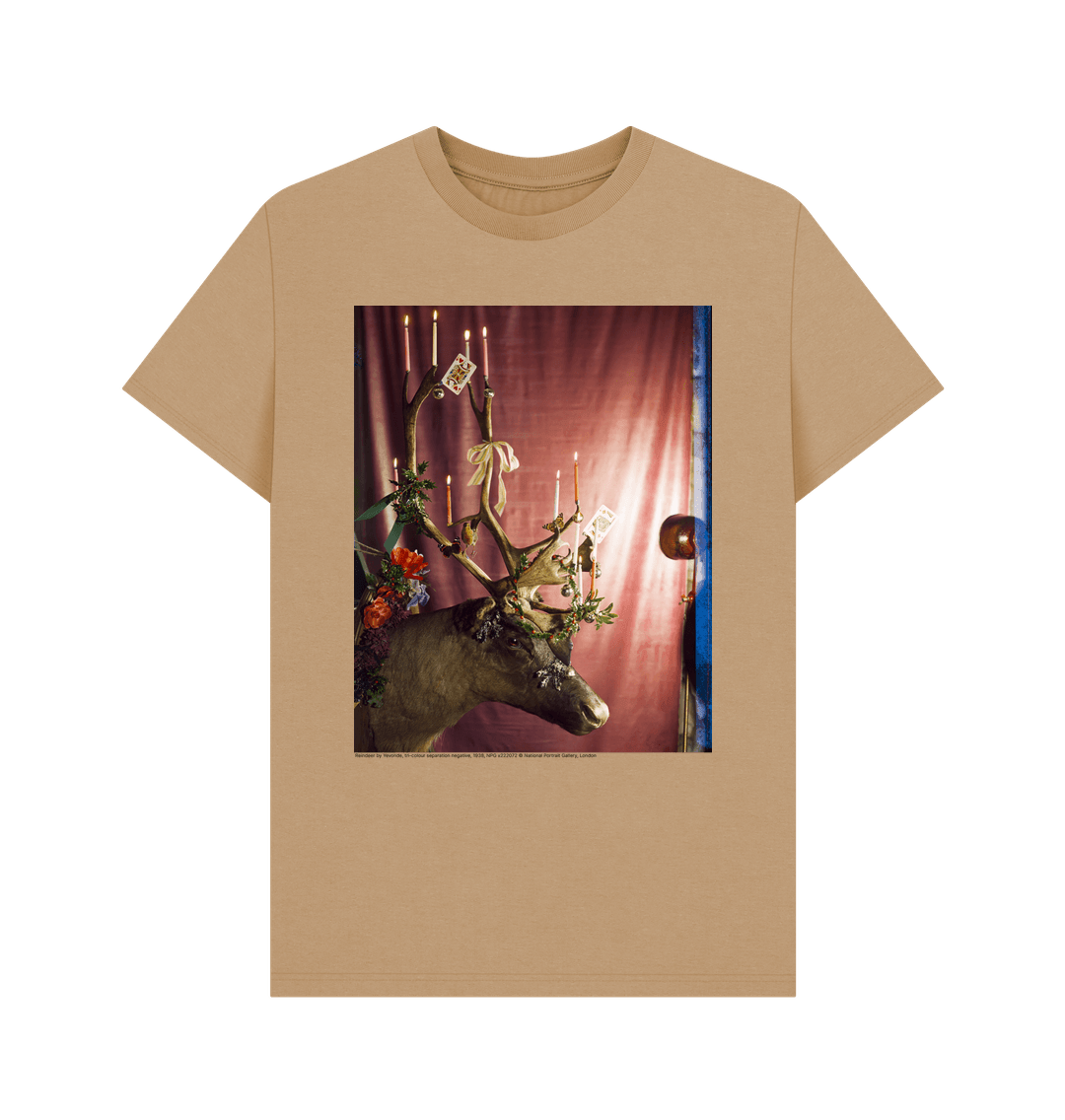 Sand reindeer by yevonde unisex crew neck t shirt