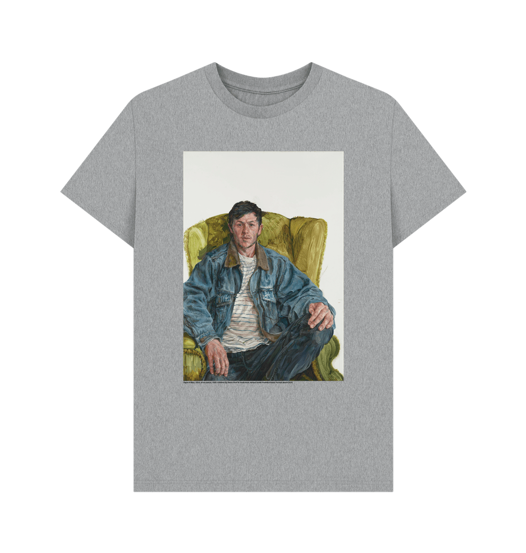 Athletic grey printed t shirt