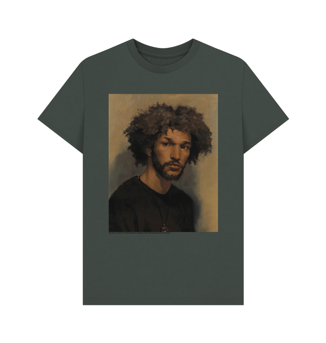 Dark grey printed t shirt