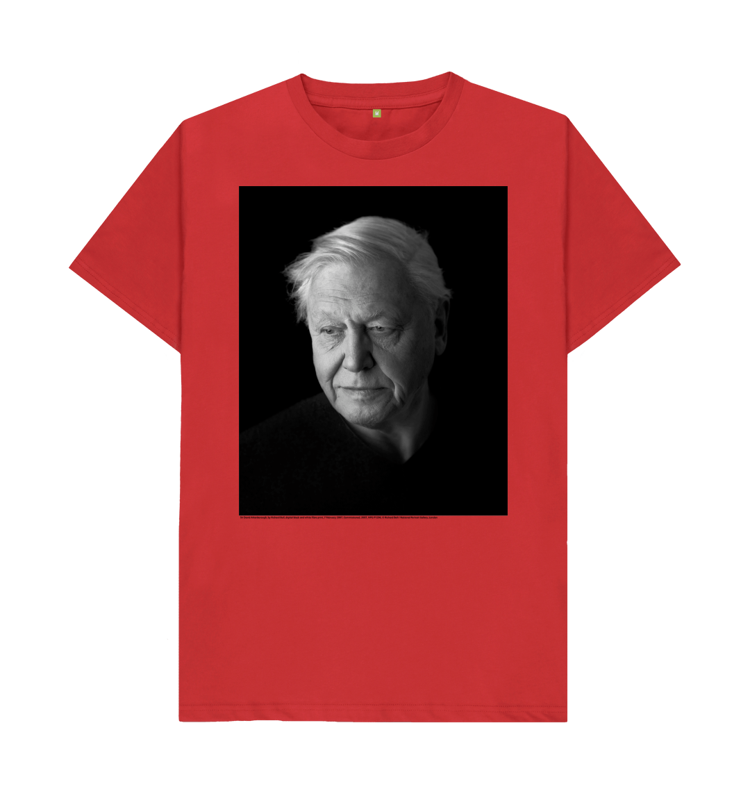 Red printed t shirt front