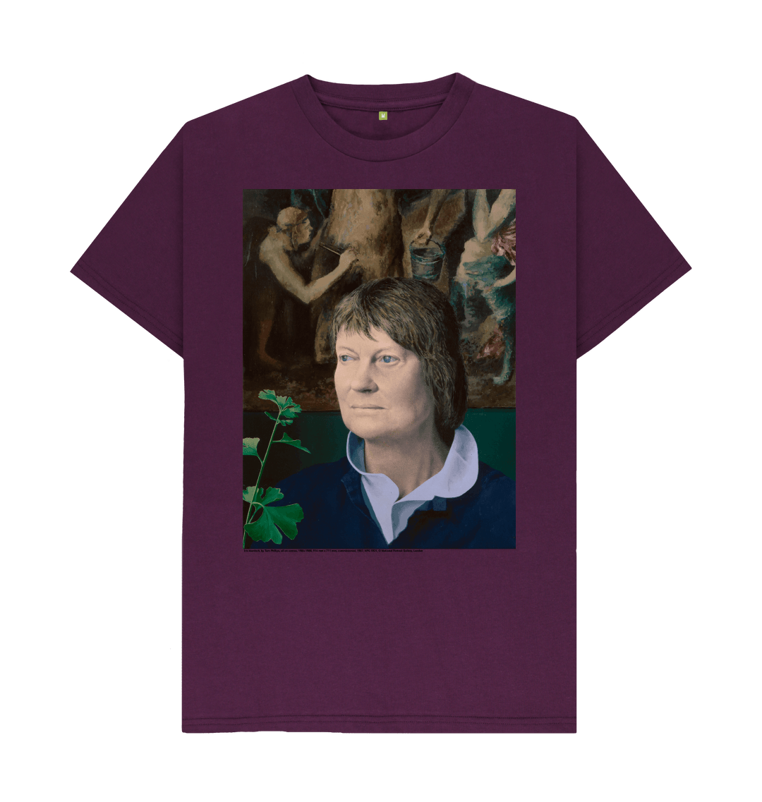 Purple printed t shirt front