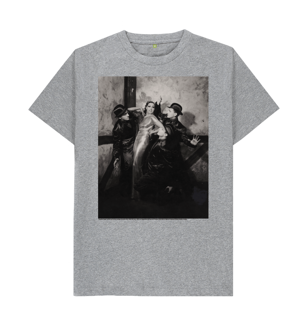 Athletic grey printed t shirt front