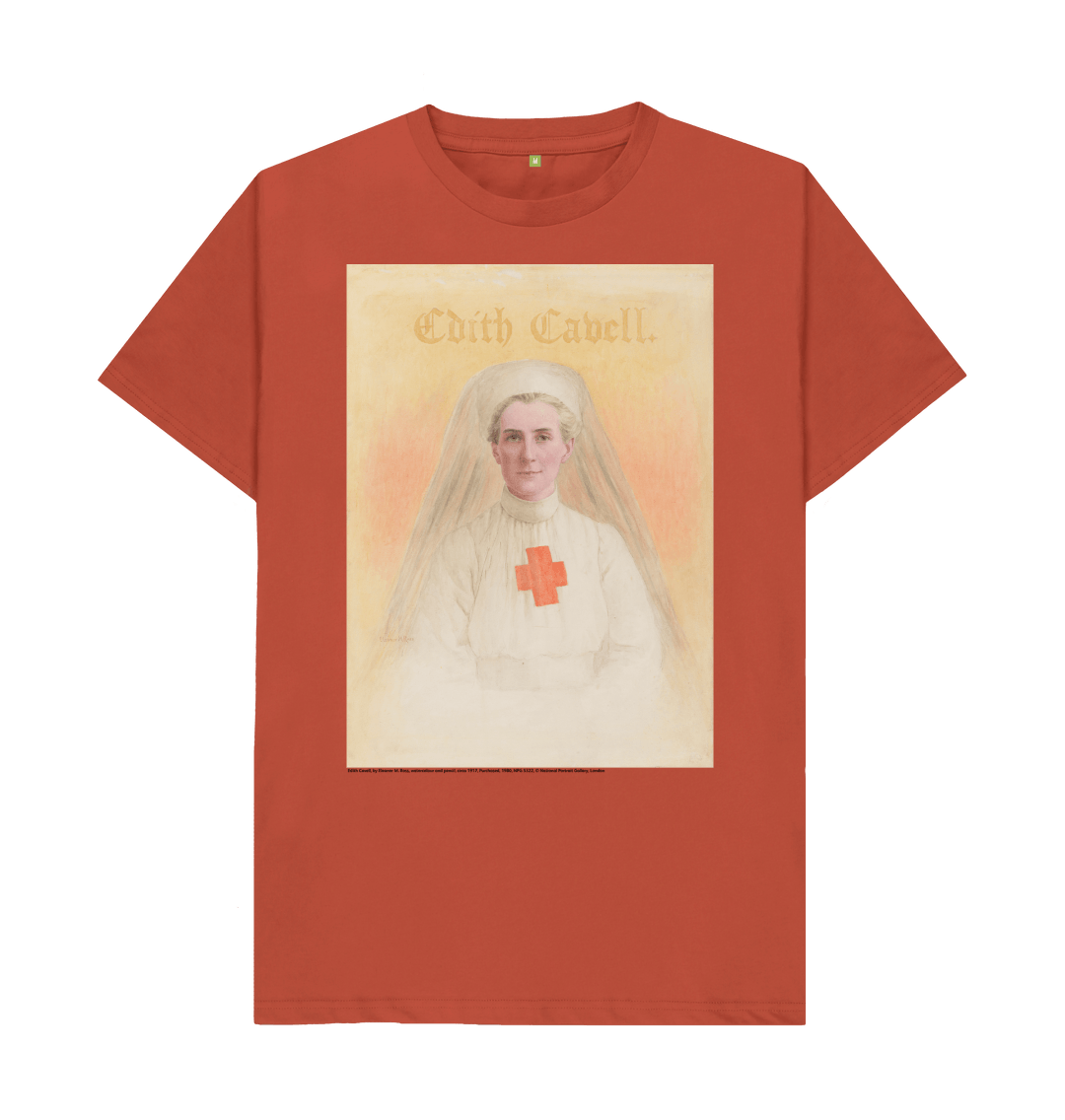 Rust printed t shirt front