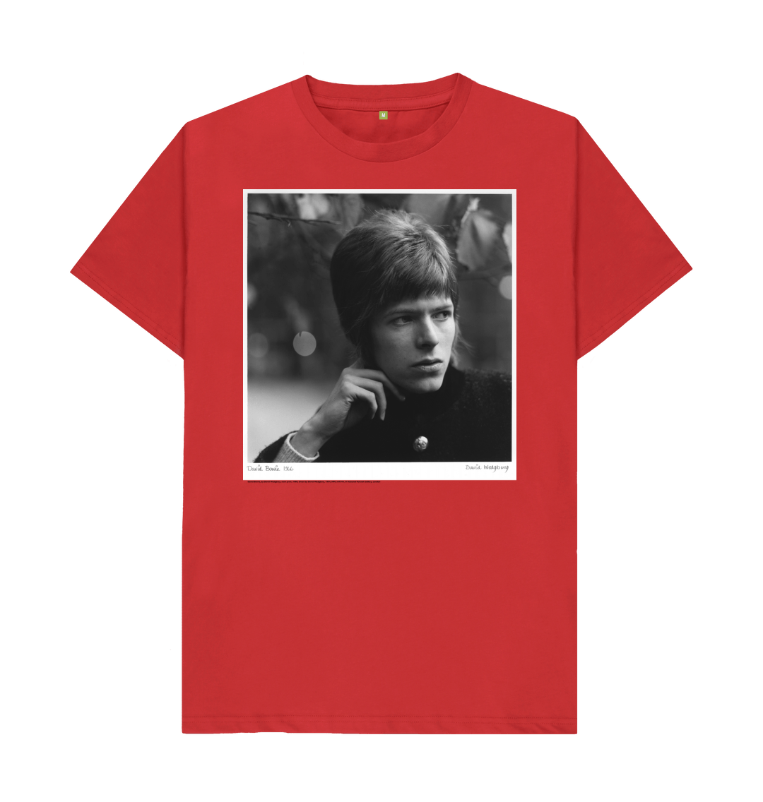 Red printed t shirt front