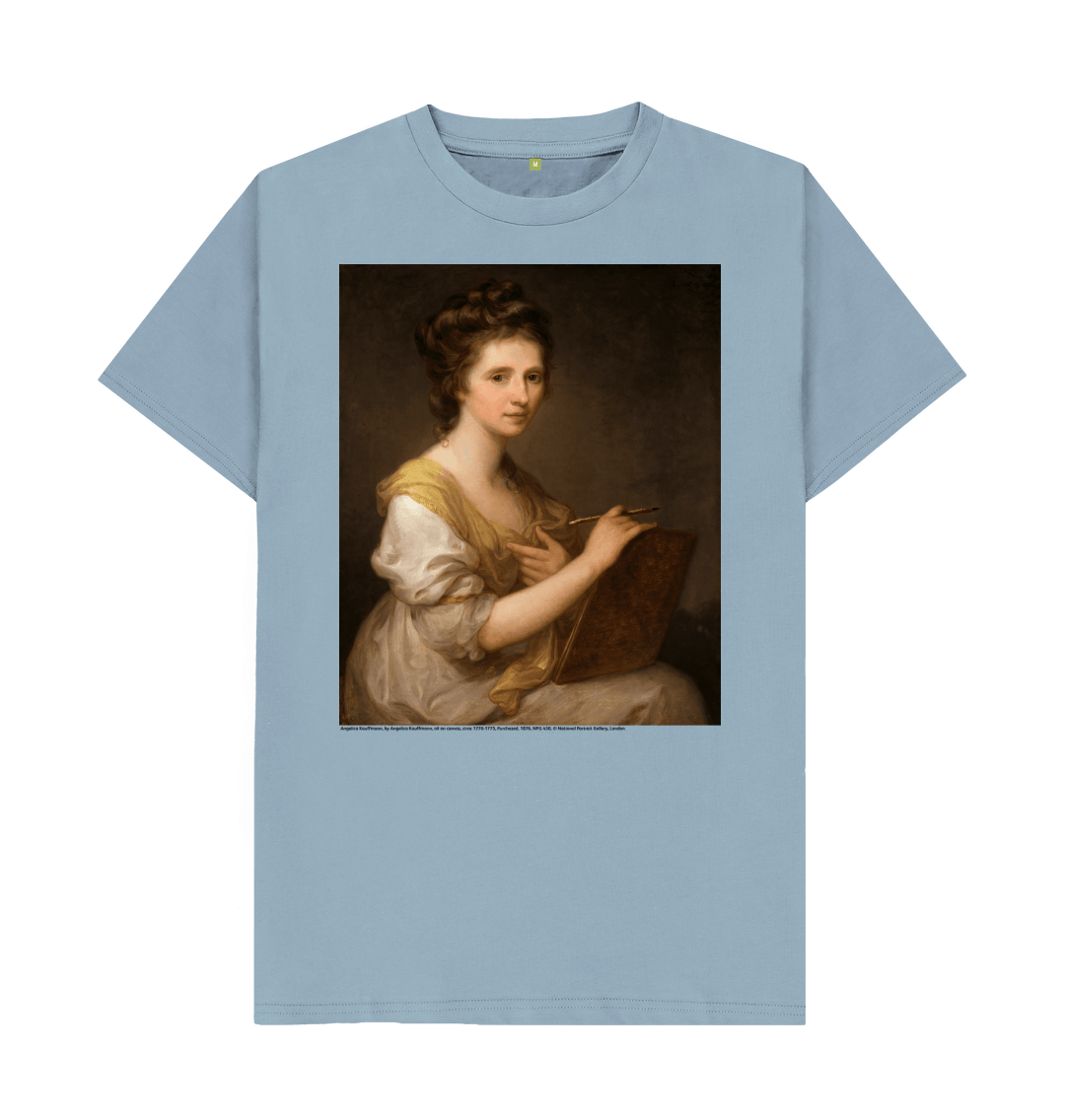 Stone blue printed t shirt front