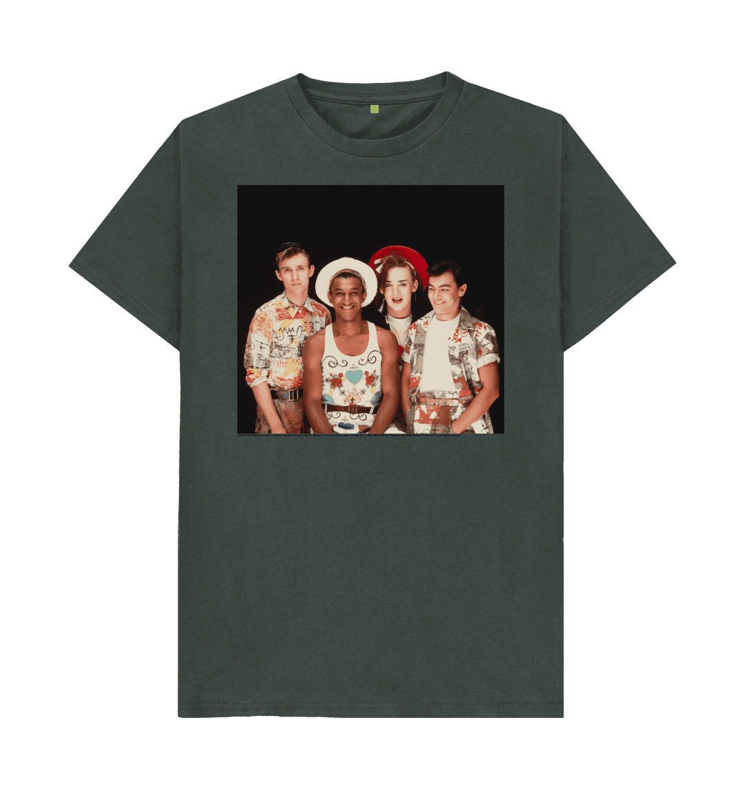 Dark grey printed t shirt front