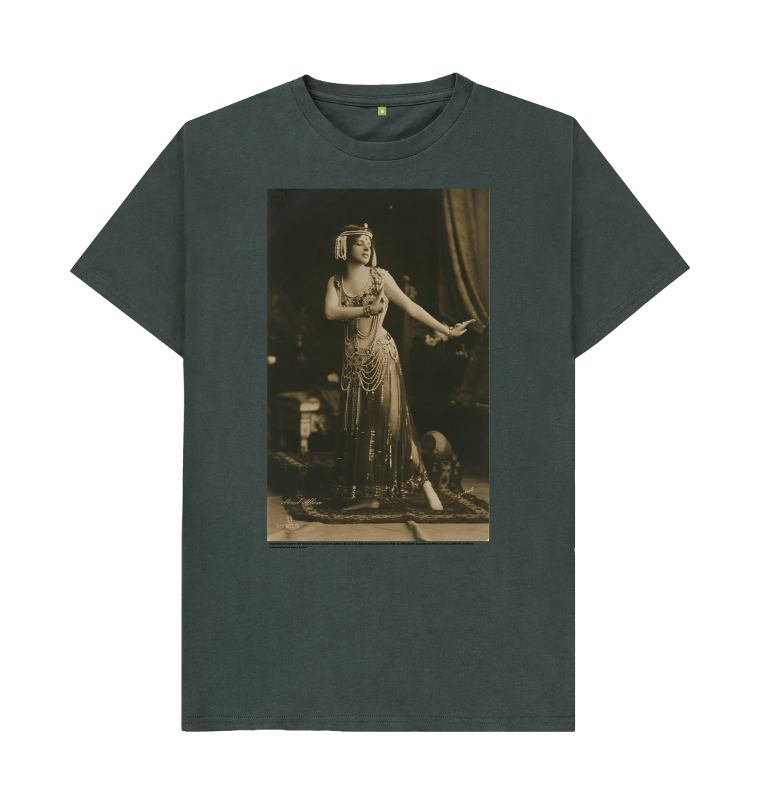 Dark grey printed t shirt front
