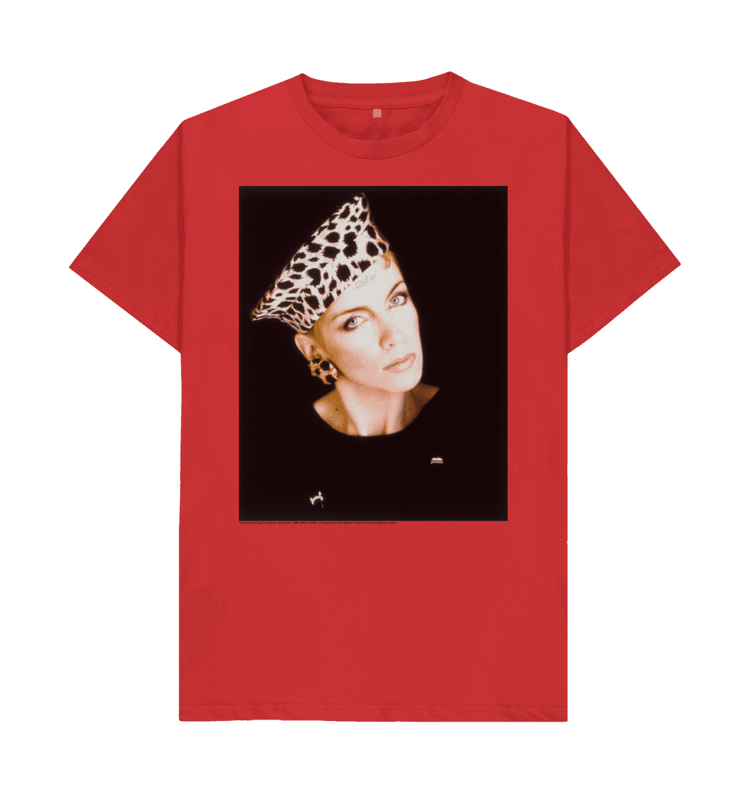 Red printed t shirt front