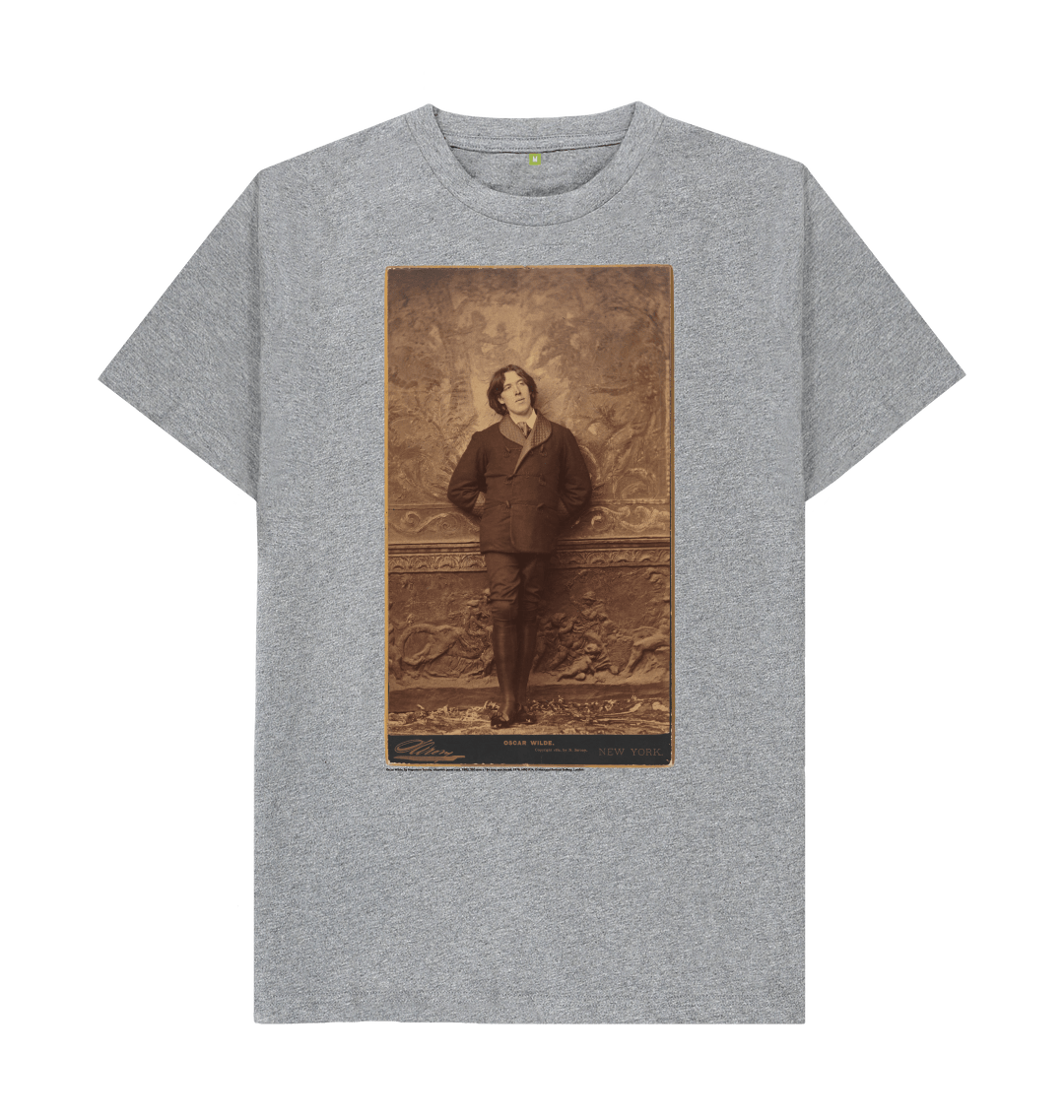 Athletic grey printed t shirt front