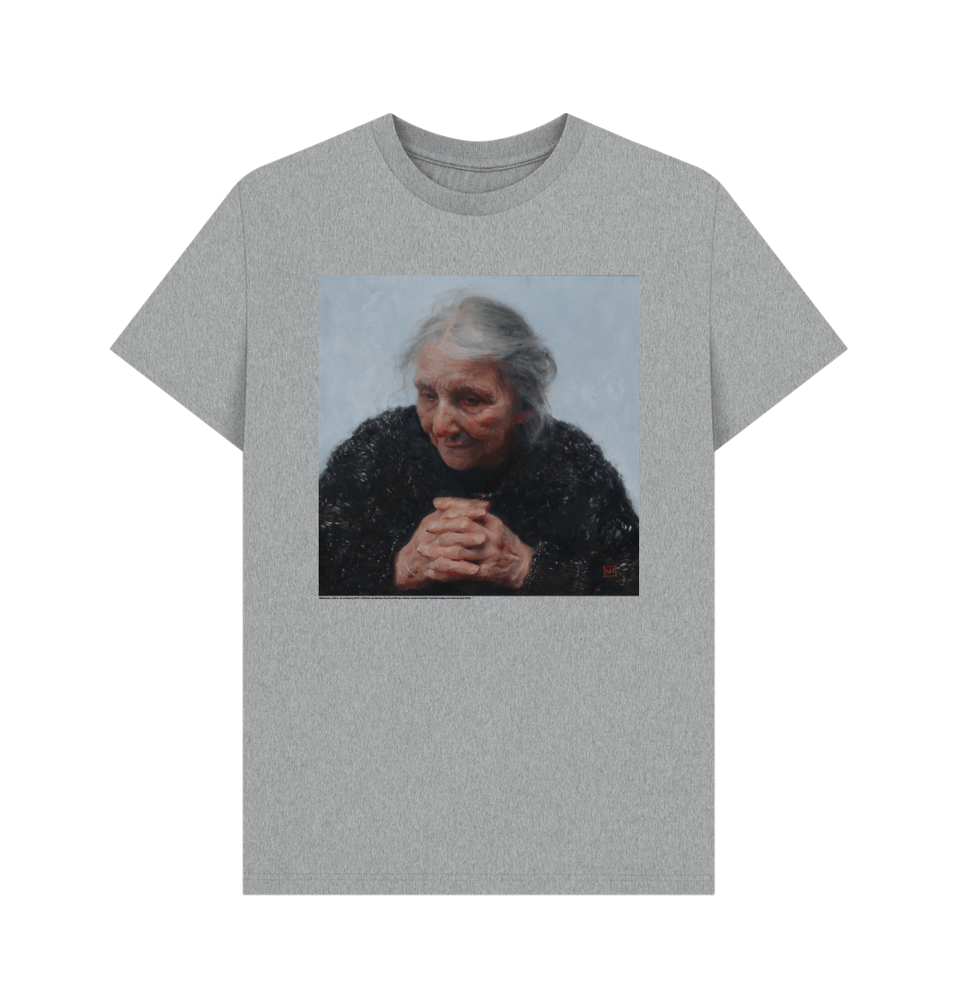 Athletic grey printed t shirt