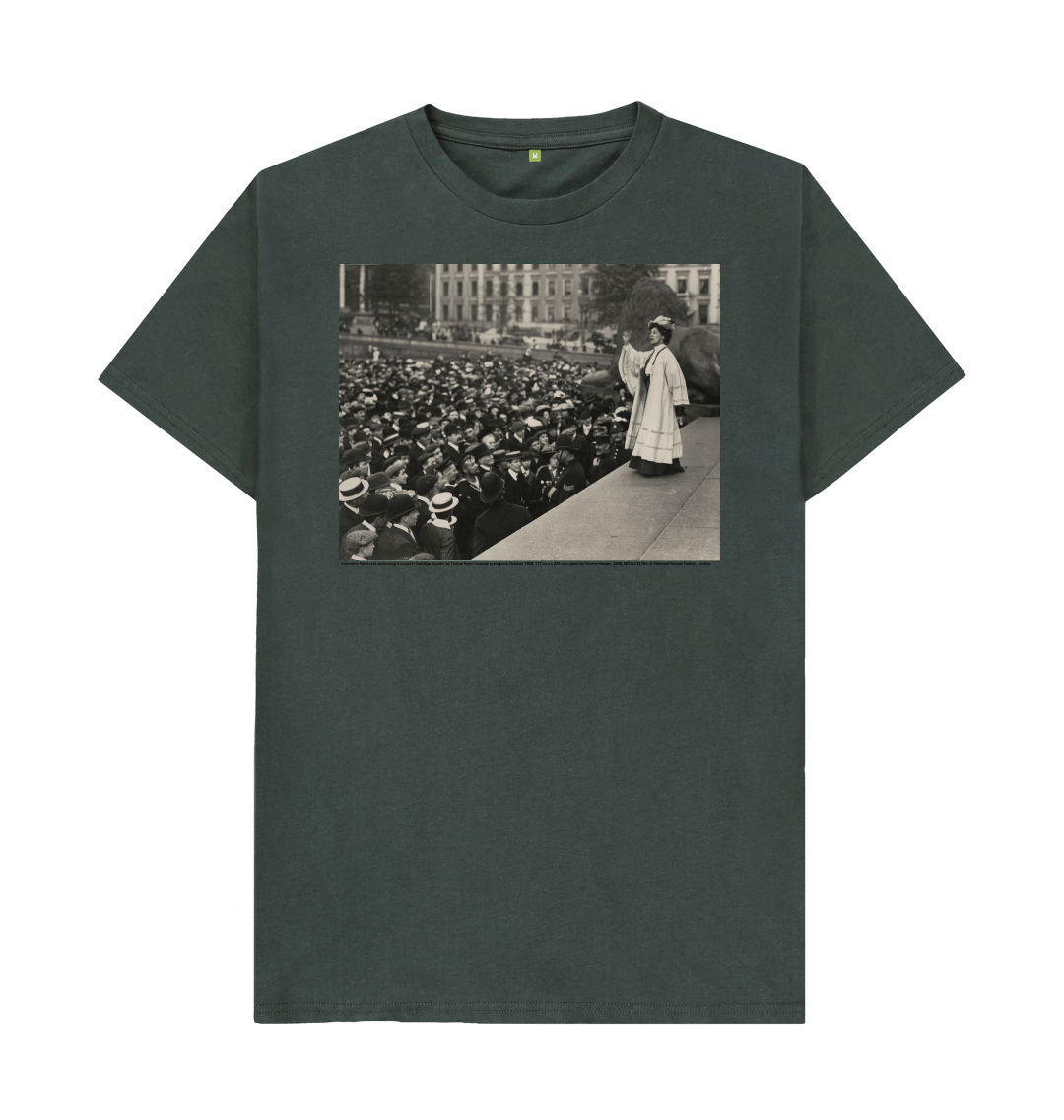 Dark grey printed t shirt front