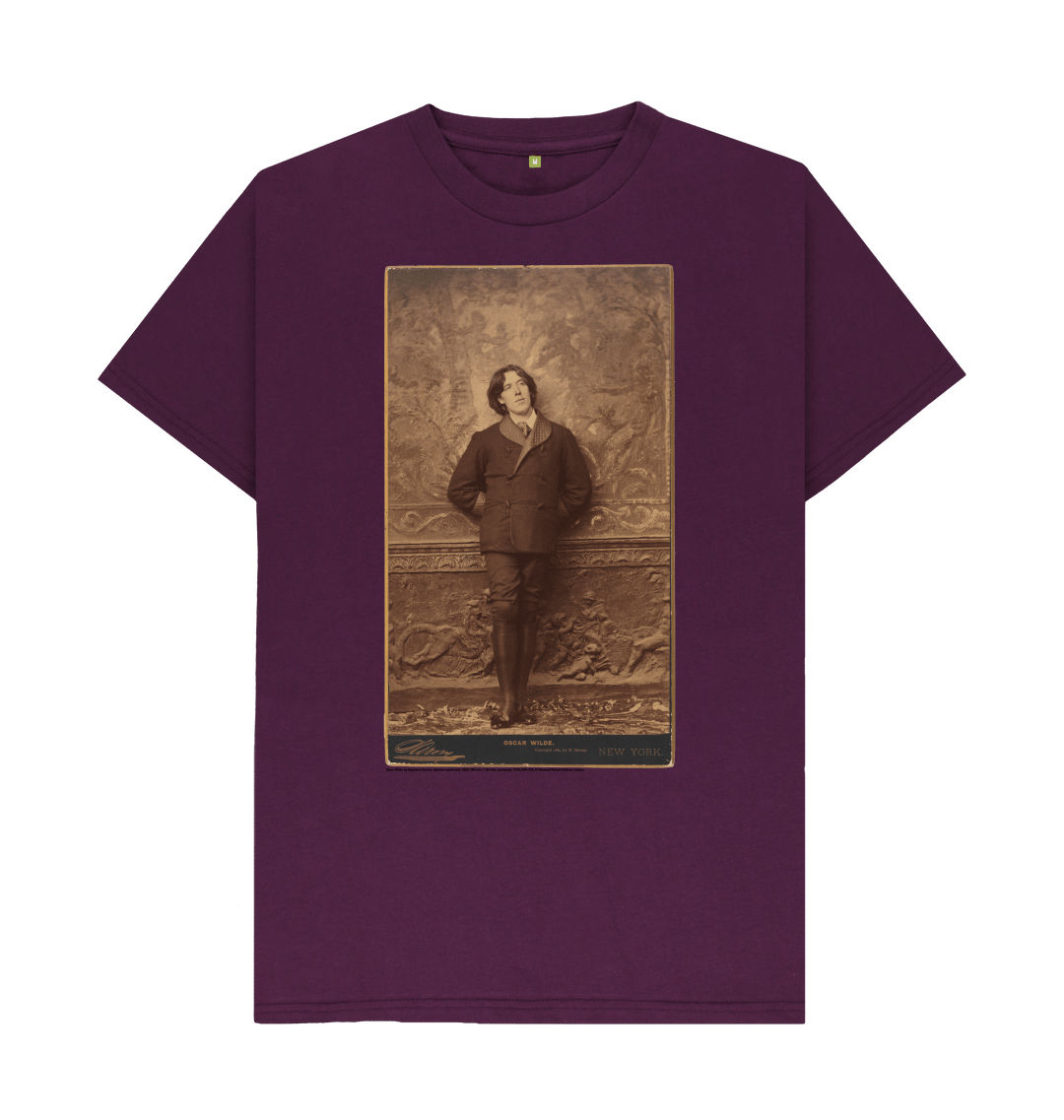 Purple printed t shirt front