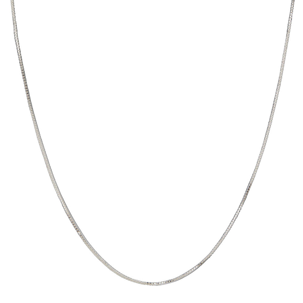 Box chain silver detail crystal haze