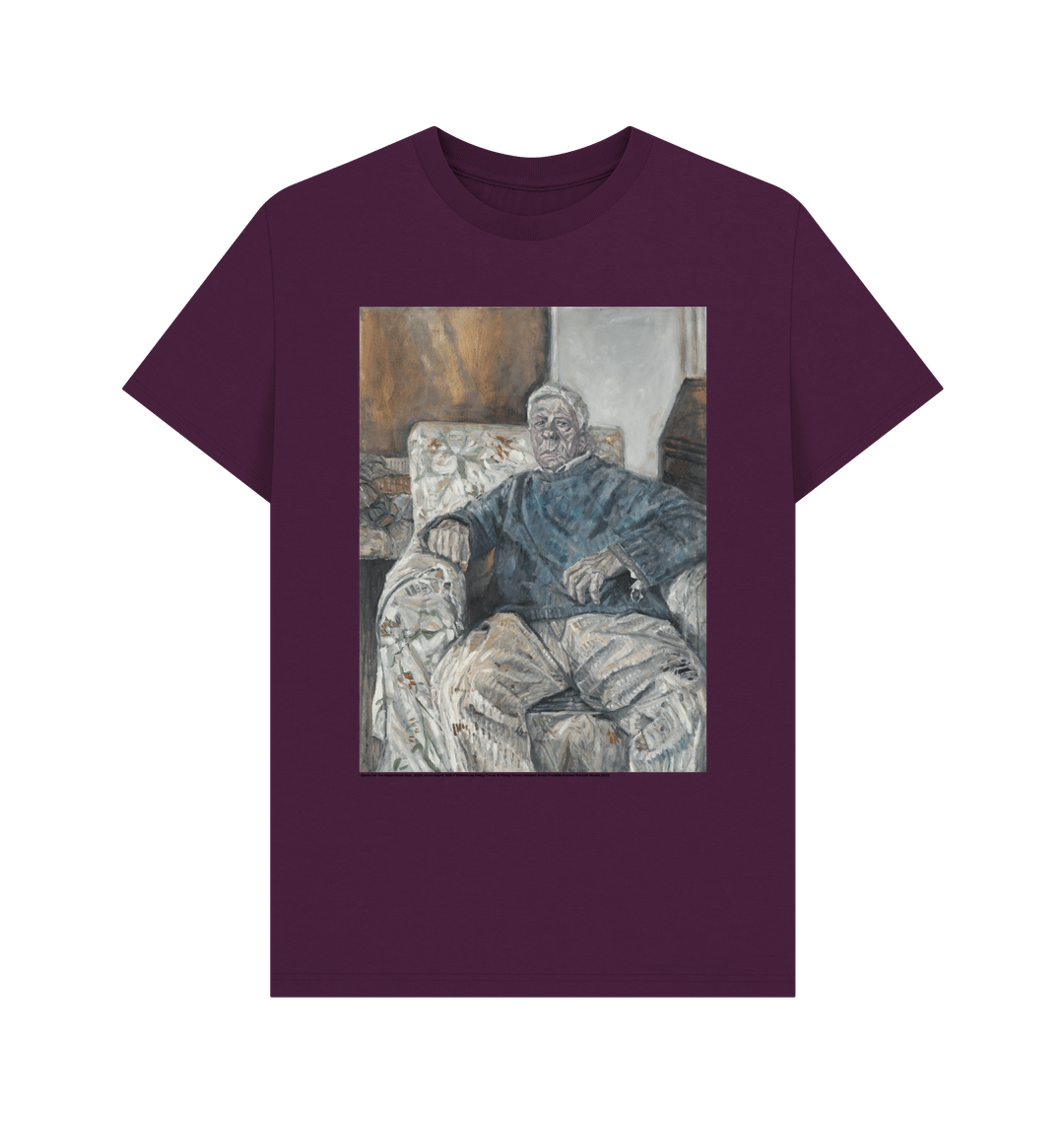 Purple printed t shirt