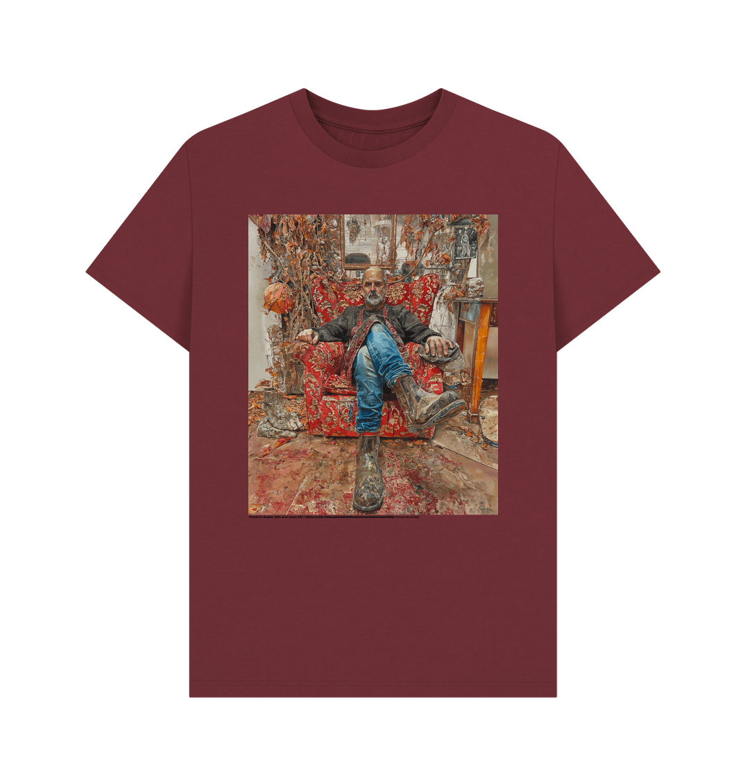 Red wine printed t shirt