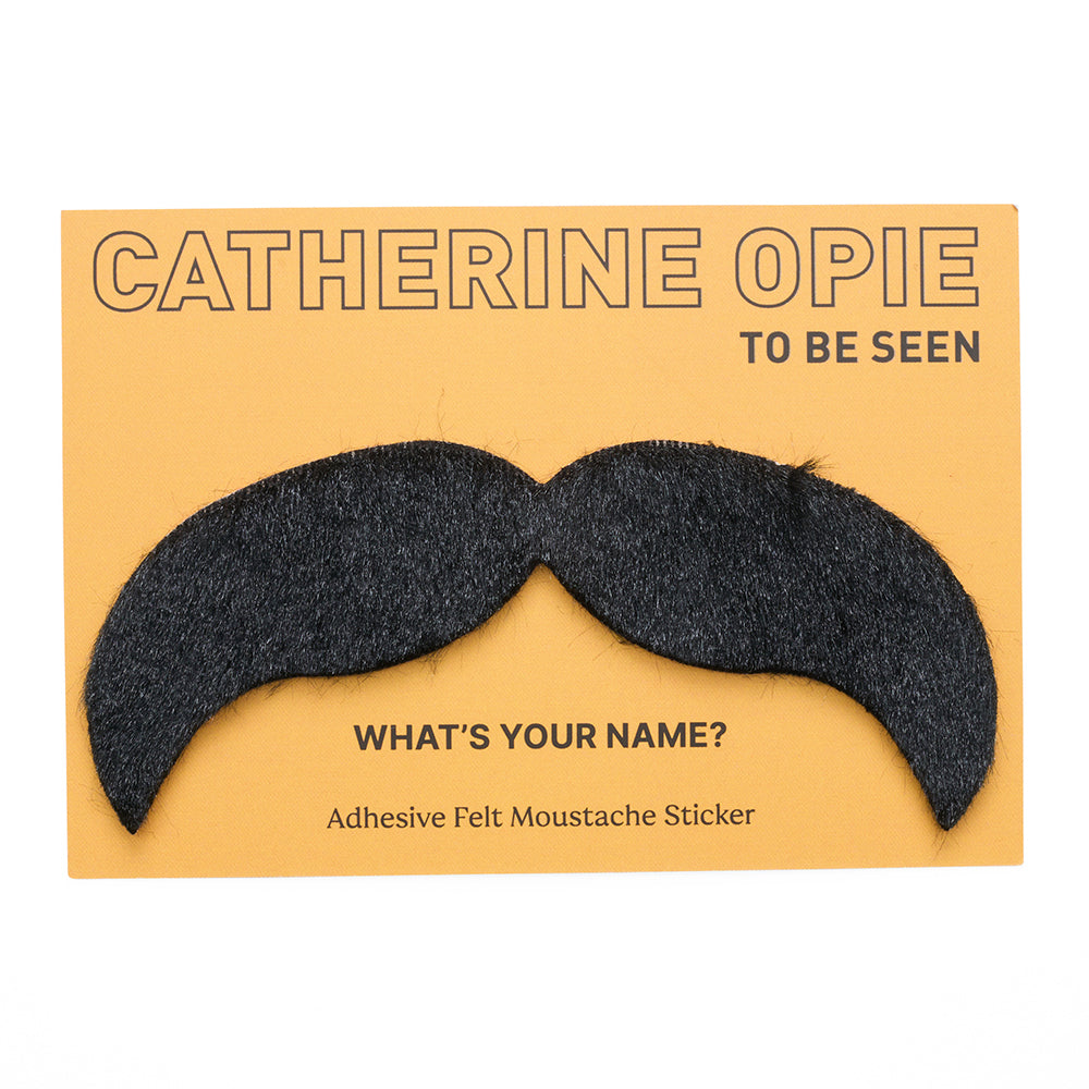 Catherine opie felt moustache sticker front